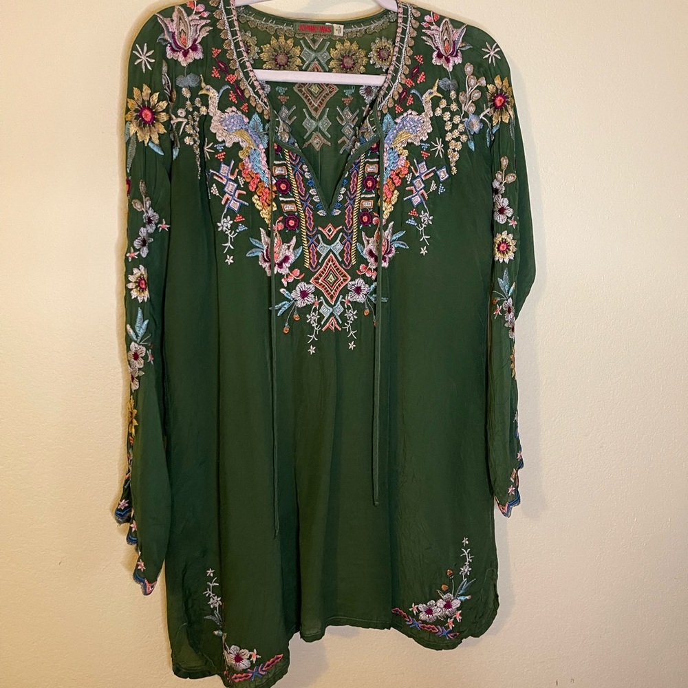 Johnny Was SUNFLOWER BLOUSE Size: S - Picture 7 of 12